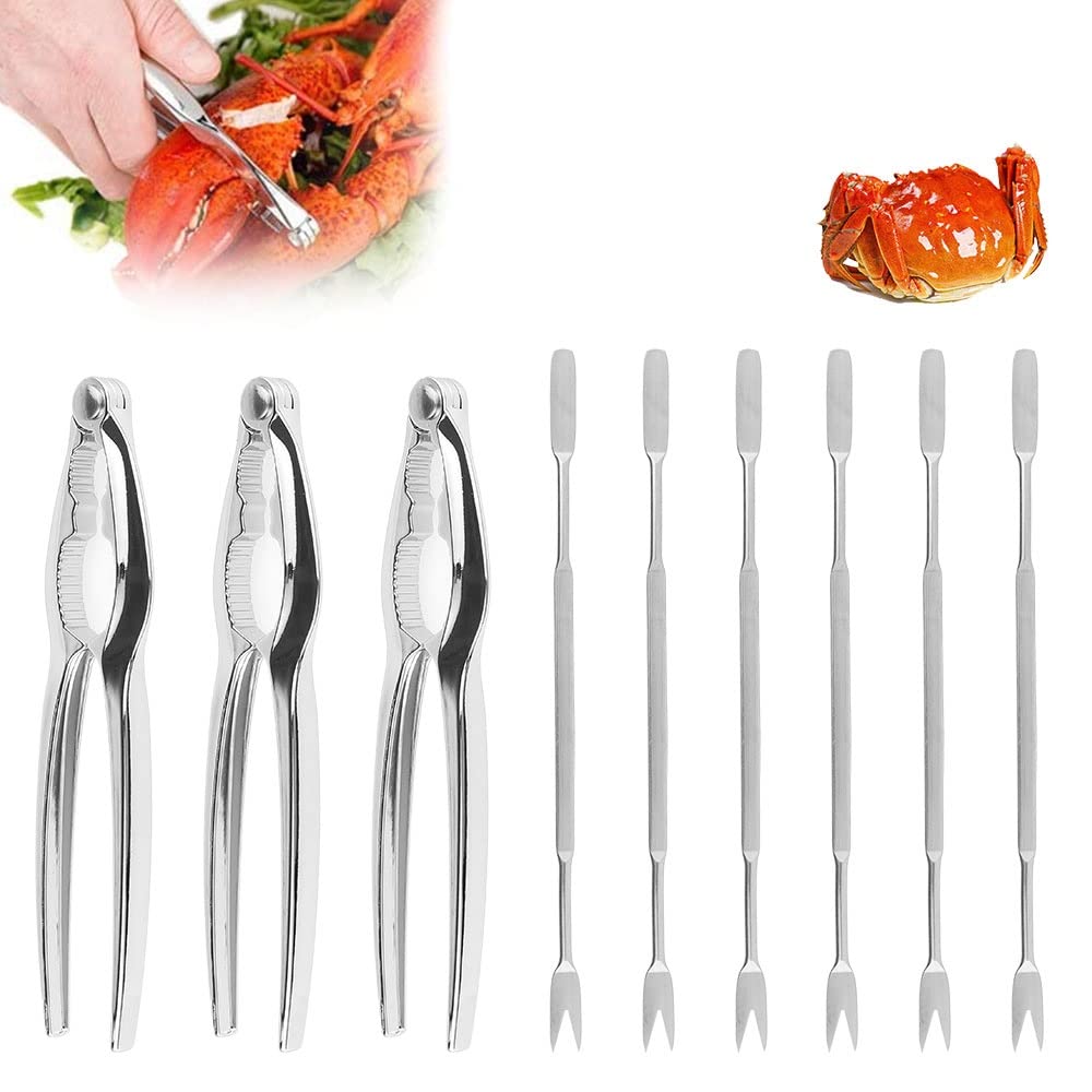 Amazon.co.jp: redleafjp カニフォーク セット 9本 カニフォーク カニ